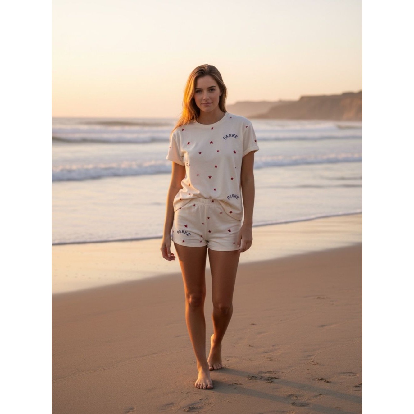 Parke Cream Fourth Of July Shorts